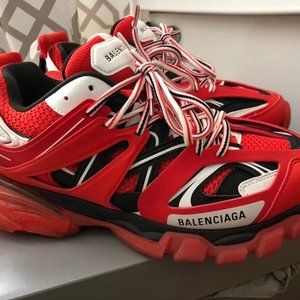 99% NEW!! Red Track Sneakers